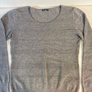 Gray V-Neck Sweater